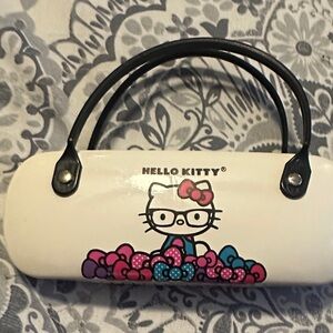 Hello Kitty White Case with Black Handle and Pink Accents